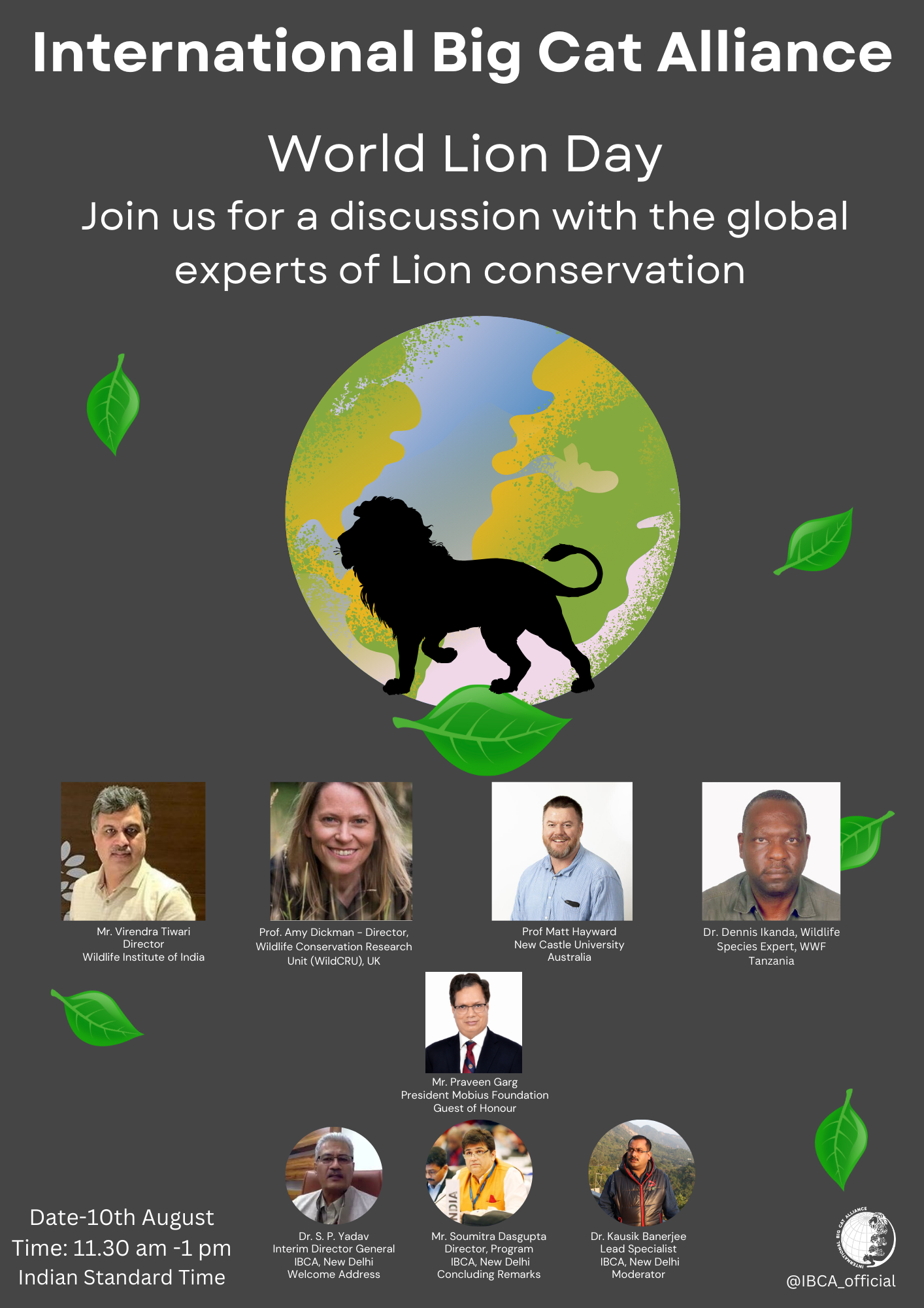 World Lion Day webinar graphic